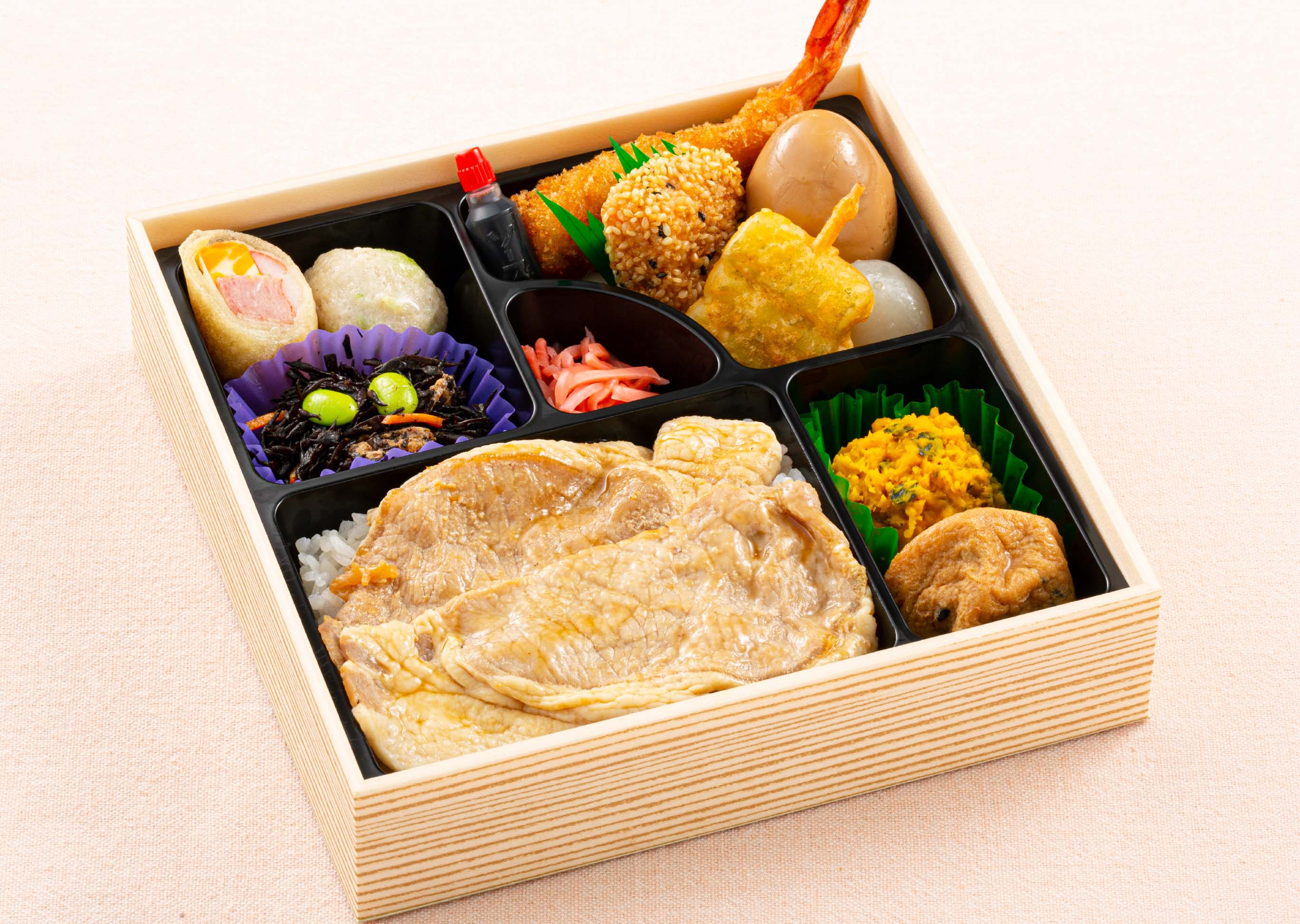ロース生姜焼き幕の内弁当