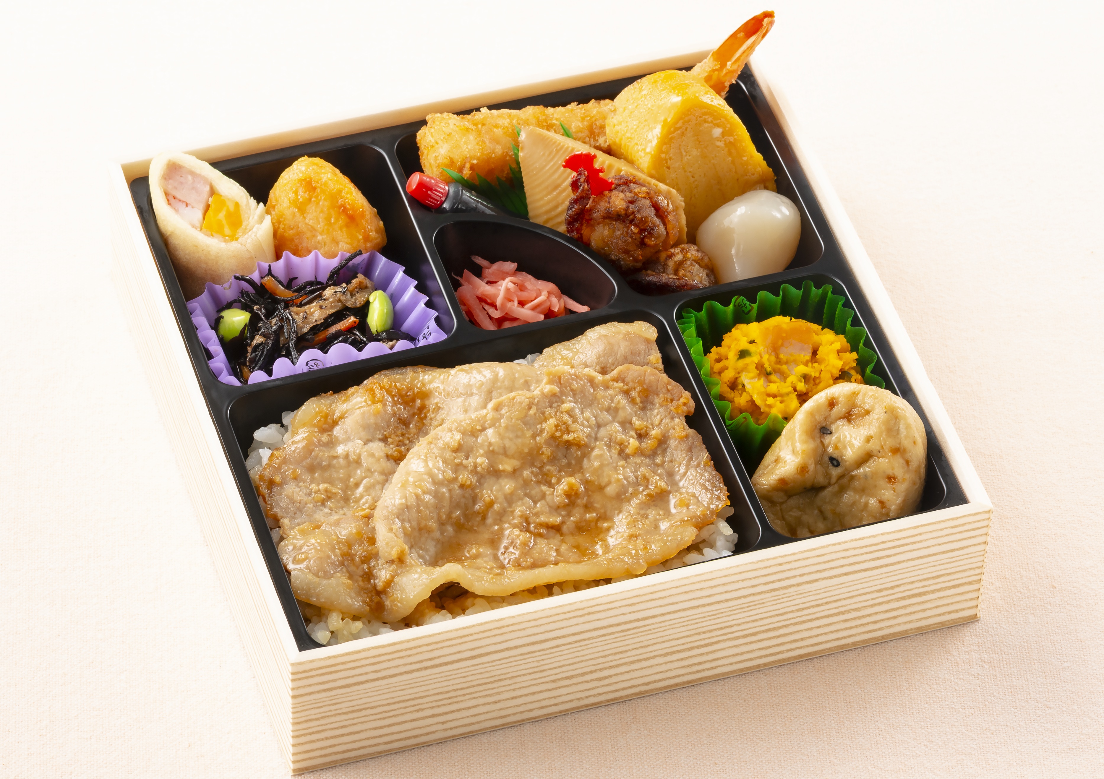 ロース生姜焼き幕の内弁当